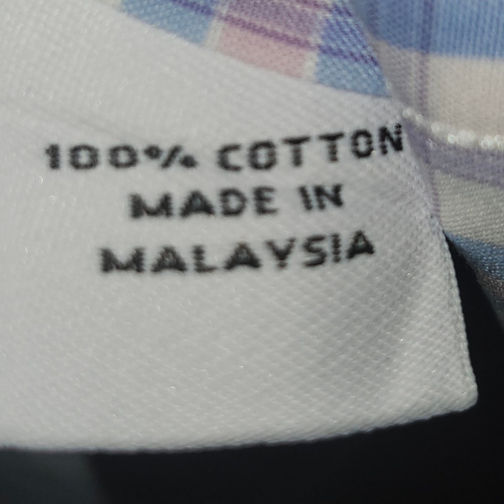 Proper Cloth Mens Plaid Dress Shirt Blue Pink White 100% Cotton 16.5 PCF1681-16H - Picture 8 of 9